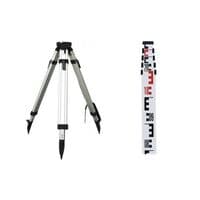 Spectra Precision LL300N Rotating Laser Level Kit with Receiver, Tripod & Staff - Great Warranty